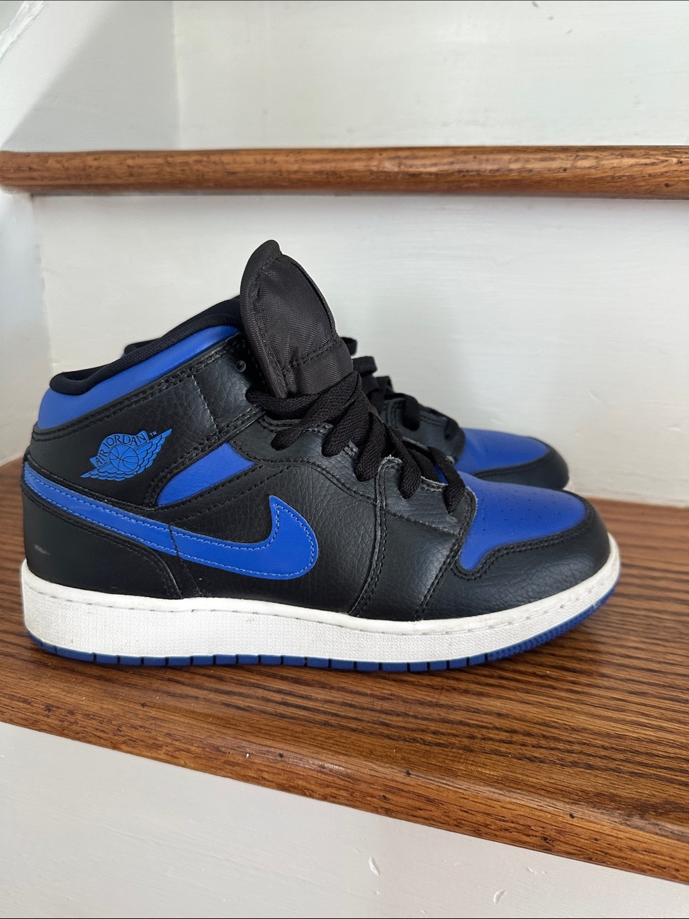 Jordan Kids' Mid-Top Sneakers - Black & Blue